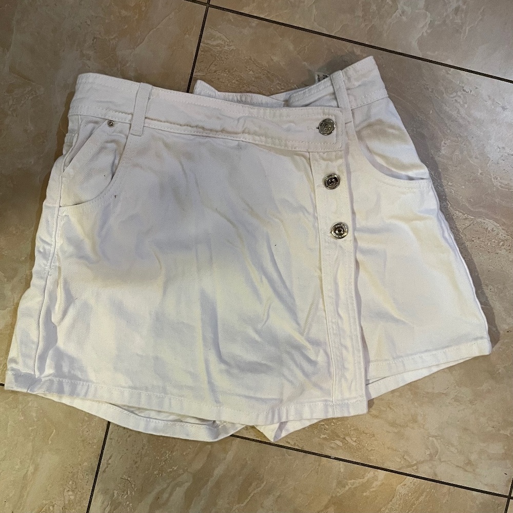 White Zara Skort Size Small